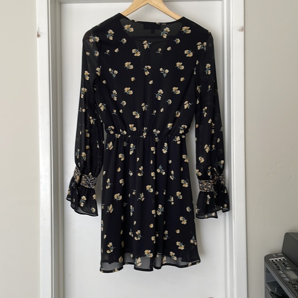 Lulus - Black Flower Dress - Picture 5 of 5